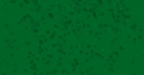 Patrick Day background with falling shamrock leaf pattern. For festive pub pa Illustrazione stock