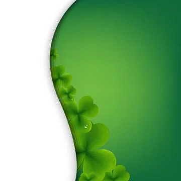 Patrick day green wallpaper Stock Illustration