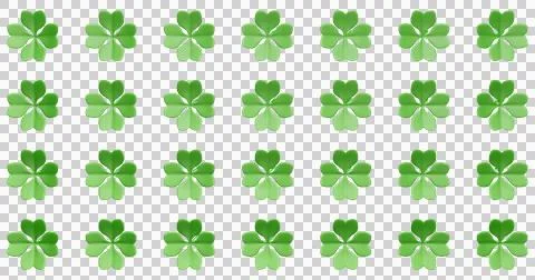 Patrick day. Lots of four leaf clover Stock Illustration