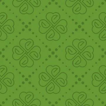 Patrick day seamless pattern Stock Illustration