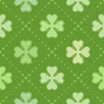 Patrick day seamless pattern Stock Illustration
