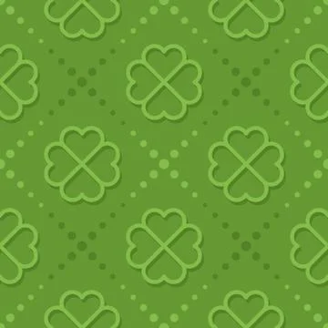 Patrick day seamless pattern Stock Illustration