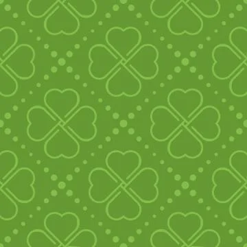 Patrick day seamless pattern Illustrazione stock