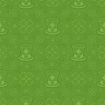 Patrick day seamless pattern Stock Illustration