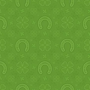 Patrick day seamless pattern Stock Illustration