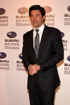  Patrick Dempsey presents the first Subaru turbodiesel engine at the Shoko... Foto stock
