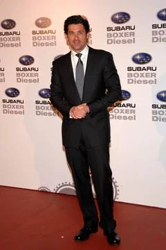  Patrick Dempsey presents the first Subaru turbodiesel engine at the Shoko... Foto stock