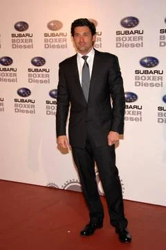  Patrick Dempsey presents the first Subaru turbodiesel engine at the Shoko... Foto stock