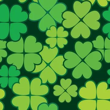Patrick's day abstract seamless background Stock Illustration
