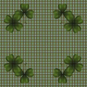 Patrick's Day. Clover leaf translucent image at the corners. Background in .. Stock Illustration