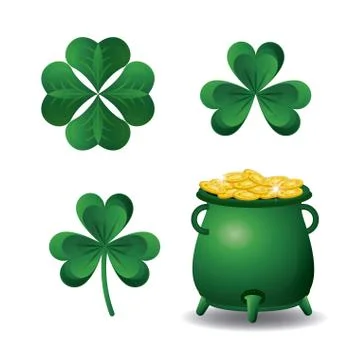 Patricks day elements Stock Illustration