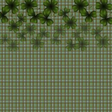 Patrick's Day. Image translucent leaves clover in the top job. Background i.. Stock Illustration