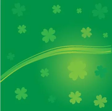 Patrick's Day Leaves Illustrazione stock