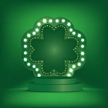 Patrick's Day. Vector illustration of Patrick's Day 3d background template Stock Illustration