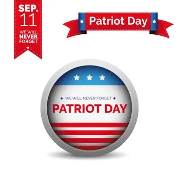 Patriot day vector set Stock Illustration