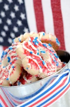 Patriot shortbread cookie Stock Photos