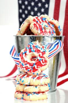Patriot shortbread cookie Stock Photos