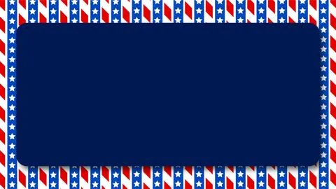 Patriotic Air Mail Envelope Frame for Celebrations. Stock-Illustration