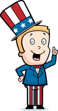 Patriotic Boy Stock Illustration