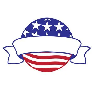 Patriotic design badge element Stock Illustration