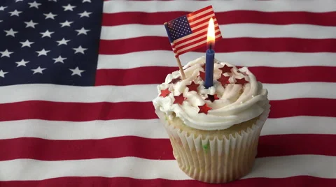 Patriotic dessert Stock Footage 50813800