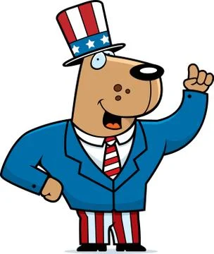Patriotic Dog Stock Illustration