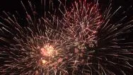 Patriotic Fireworks 4Th July Beautiful 4K  Stock Footage