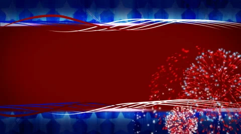 Patriotic Fireworks  background Stock Footage 50620677