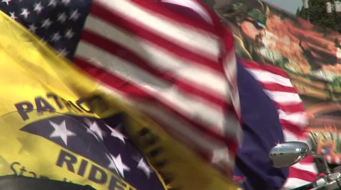 Patriotic flags Stock-Footage 41070697