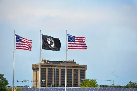 Patriotic flags Stock Photos