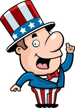 Patriotic Man Stock Illustration