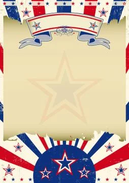 Patriotic parchment background Stock Illustration