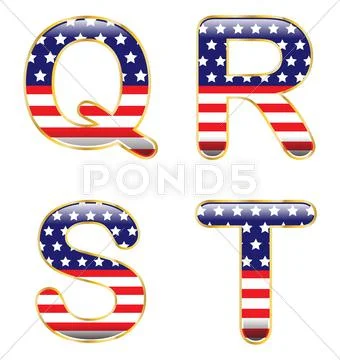 Patriotic qrst Stock Illustration