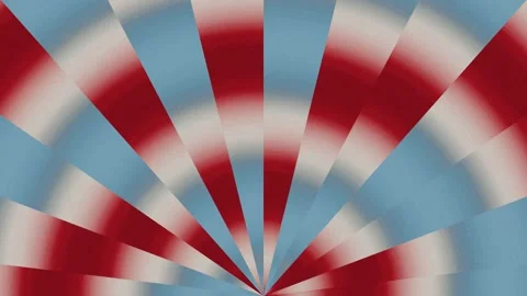 Patriotic Radial Burst Background -  Loop Red White Blue Abstract Motion Graphic Stock Footage 337099996