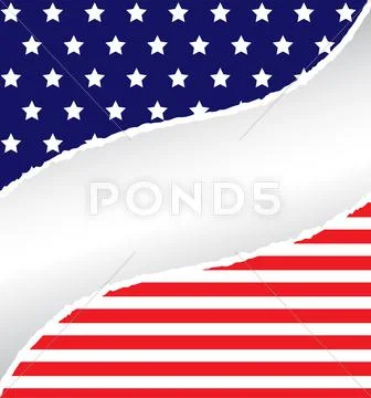 Patriotic rip Stock Illustration