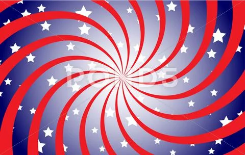Patriotic Spiral Stock Illustration