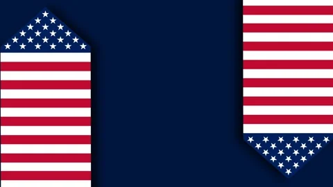 Patriotic US Flag Arrows on Dark Blue Background for Air Force Birthday Cel.. Stock Footage 342961136