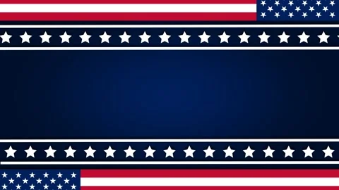 Patriotic US Flag Border Background for First Responders Day Celebration. Stock Footage 341798392
