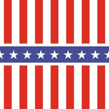 Patriotic USA seamless pattern Stock Illustration