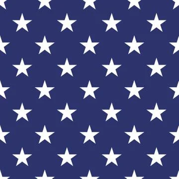 Patriotic USA seamless pattern Stock Illustration