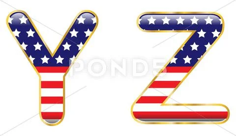 Patriotic yz Stock Illustration