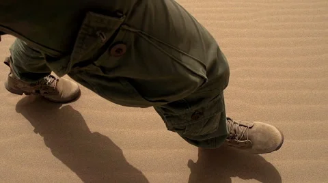 Patrolling Desert HD Stock Footage 53403580