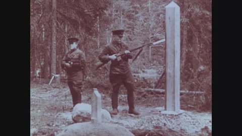 Patrolling the Soviet borders. Cold War Stock Footage 265165864