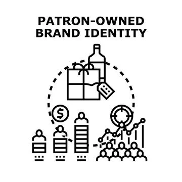 Patron owned brand identity vector concept Ilustração Stock