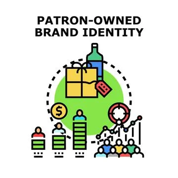 Patron owned brand identity vector concept Ilustração Stock