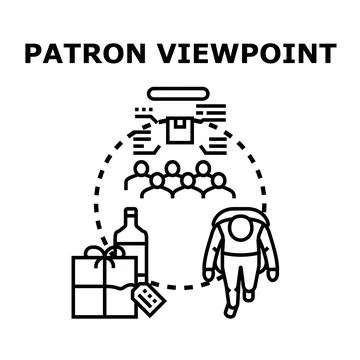 Patron viewpoint managing customer experience and satisfaction Ilustração Stock