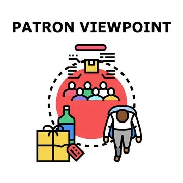 Patron viewpoint managing customer experience and satisfaction Ilustración de archivo