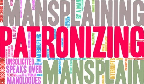 Patronizing Word Cloud Ilustração Stock