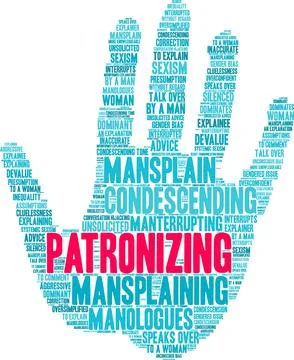 Patronizing Word Cloud 스톡 일러스트