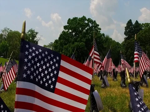 Patrotic Boot Clip 1 Stock Footage 73546147